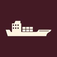 Barge trendy useful important Illustration design cute colorful background vector