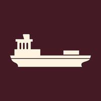 Barge trendy art design useful amazing colorful useful illustration vector