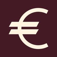 Euro Sign trendy art design usable amazing colorful useful illustration vector