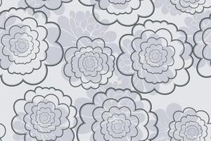 Seamless pattern line flower Chrysanthemums,japaneese floral pattern vector