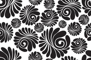 Seamless pattern black Chrysanthemums,japaneese floral pattern for wallpaper,printing and background vector