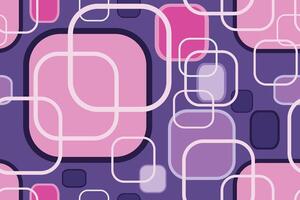 Seamless pattern cube on purple background for wallpaper and texture. vector