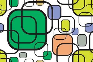 Seamless pattern colorful cube on white background for wallpaper,wrapping paper vector