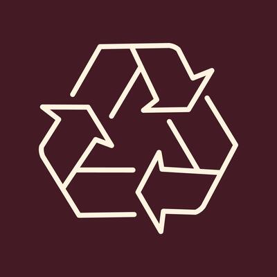 Recycle trendy useful important Illustration design beautiful colorful background