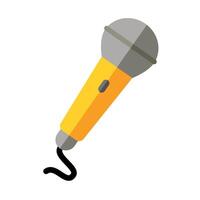 Microphone isolated on white background. vector