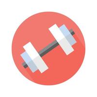 Dumbbell on white background. vector