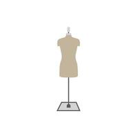 Icone mannequin isolated on white background vector