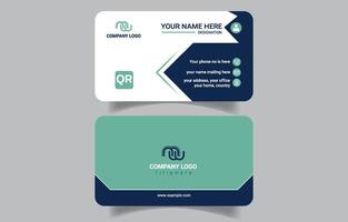 Modern business card mockup design vector