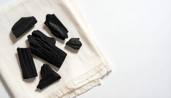 Charred Wood On Canvas photo