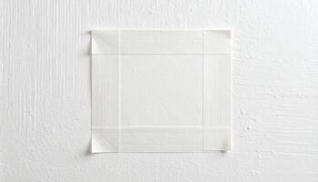 Tape Residue Square On Wall photo