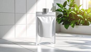 Refill Pouch On Tile Surface photo