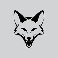 Elegant Fox Line Art Illustration vector
