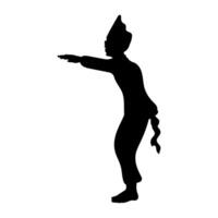 Aura of Traditional Movement - Silhouette Dance of Pacu Jalur Rowers in Harmony and Strength vector