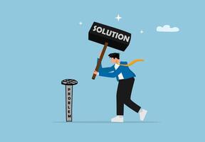 Business Challenge and Creative Thinking Concept vector