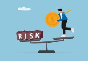 Businessman Measuring and Analyzing Risk with Tape Measure vector