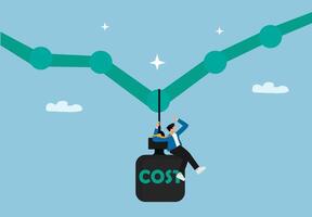 35Businessman Using Parachute Landing on Target as Symbol of Business Goal Achievement vector