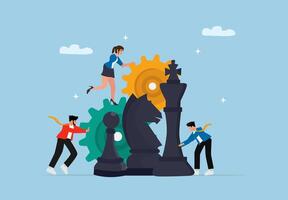 Business Teamwork Strategy Concept with People vector