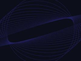 Modern abstract blue gradient circle line on dark black background design vector