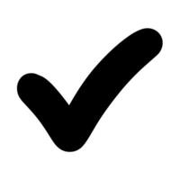 Check mark icon vector