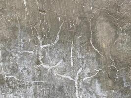 Weathered wall with cracks and peeling paint evokes a sense of age and decay. photo