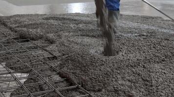 The process of pouring concrete plays a crucial role in the overall construction workflow. Clip video