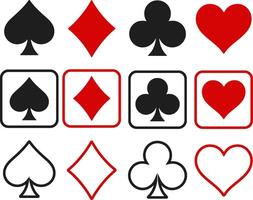 a set of playing cards and spades vector