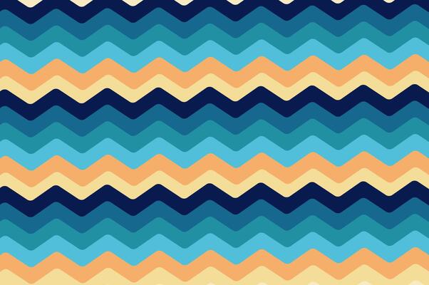 Geometric rounded wavy line striped with retro colorful. Retro style design template abstract background with copy space.