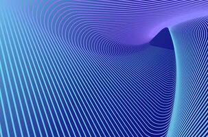 Concentric triangle line ripple swirl and spin rotate pattern tech abstract background with neon vibrant colours. Technology, science and futuristic background with copy space. vector