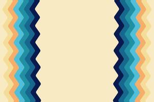 Wave Geometric rounded line striped with retro colorful. Retro style design template abstract background with copy space. vector