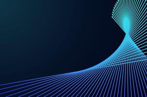 Abstract motion flow fiber line data across tech gradient neon color. Technonoly spiral lines pattern abstract background with copy space. vector