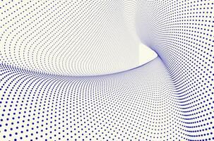 Concentric triangle line dots particles ripple swirl and spin rotate pattern tech abstract background. Technology, science and futuristic background with copy space. vector