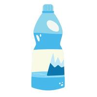 Bottle of water isolated on white background. vector