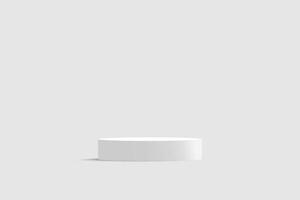 Podium mockup for product display vector
