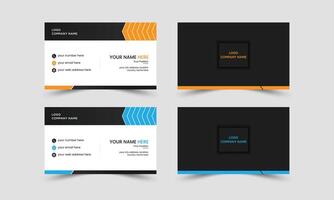 Creative modern business card design template, visiting card layout vector