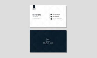 Modern simple minimalist business card design template vector