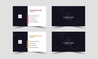 Modern minimalist business card design template vector