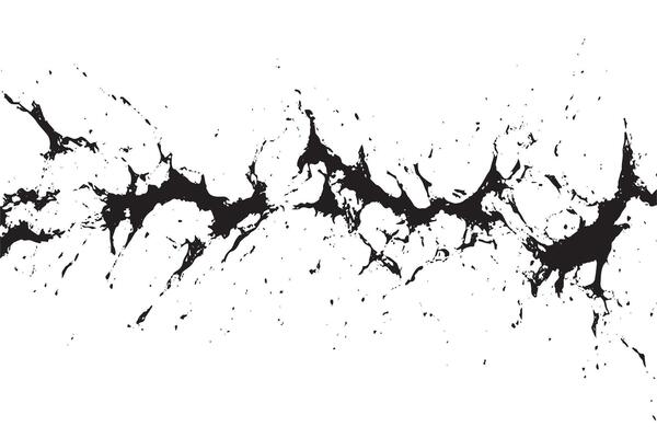 Abstract Ink Splash Line . Horizontal Grunge Drip Effect