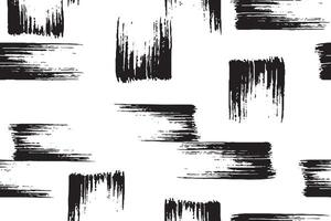 Seamless pattern with dark hand drawn scribble smear on white background Abstract grunge vector