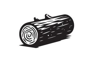 Log icon illustration isolated on white background vector