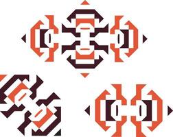 Geometric Tribal Ornament Abstract Design vector