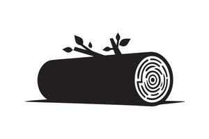 log icon illustration on white background vector