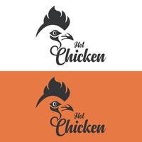 Chicken logo design silhouette free for online download. vector