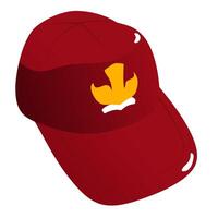 illustration of a red school cap Indonesian elementary students. educational materials, infographics, or character design vector