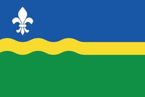 The flag of the province of Flevoland in the Netherlands vector