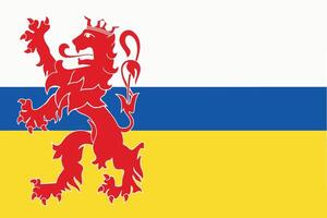 The flag of the province of Limburg in the Netherlands vector