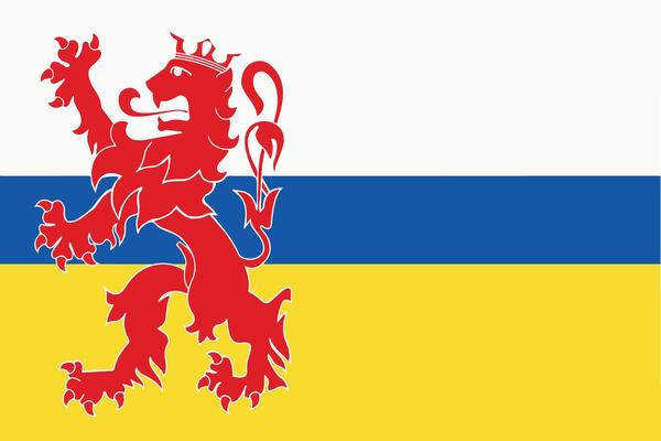 The flag of the province of Limburg in the Netherlands