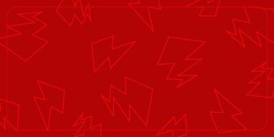 red background with lightning icon line pattern. perfect for your design template vector