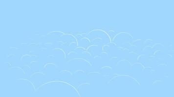 Blue sky background with white clouds. illustration for your design. vector