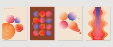 Colorful abstract design inspirations vector