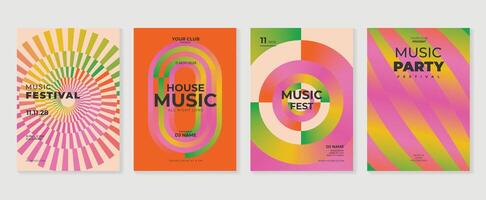 Party poster. Minimal background. Mesh Gradient. Template design. Party invitation. Minimal design. vector